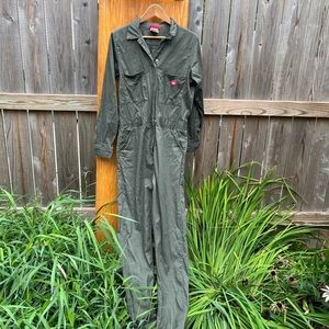 Olive green Dickies jumpsuit